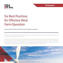 Bild des Whitepapers „Sechs Best Practices für Windparks“.