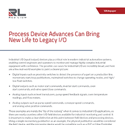 Imagem do white paper do Process Device Advances