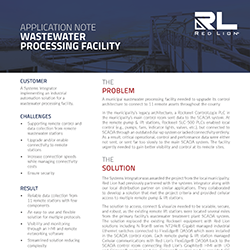 Wastewater Processing Facility Application Note image