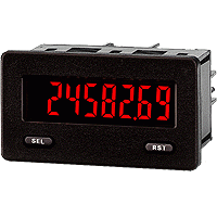 9-28 VDC 5 Digit LCD Display Red Lion CUB5V Miniature Electronic DC Volt Panel Meter with Backlight 0-200V DC Input Range 